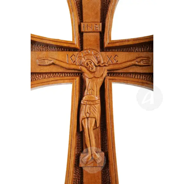 Wood Carved Blessing Cross (BLE-2008) - Handiwork στο Athonian.gr