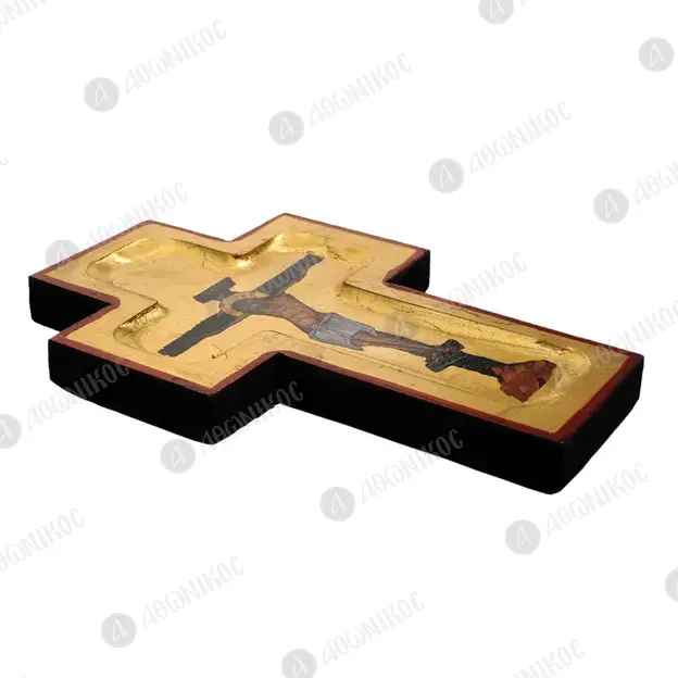 Wooden Wall Cross with the Crucifix (S.1712) - Monastic Handiwork στο Athonian.gr