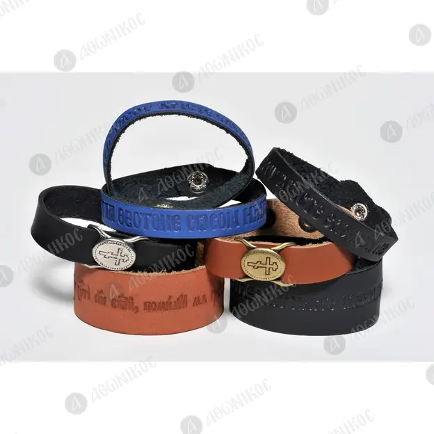Leather bracelet - Prayer Ropes στο Athonian.gr