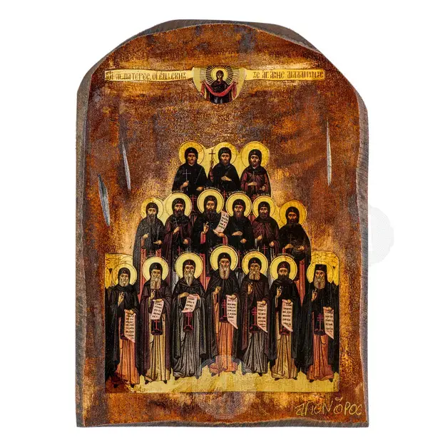 Saints Fathers from the Skete of Saint Anna - Orthodox Icons στο Athonian.gr