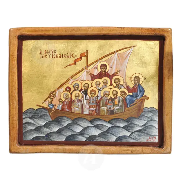 The boat of church (E Nafs tes ecleseas) - Orthodox Icons στο Athonian.gr