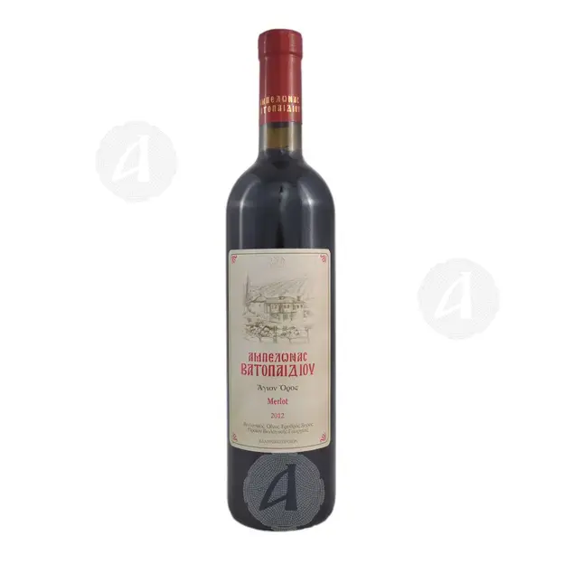Dry Red Wine Merlot 750ml - Monastery of Vatopedi - Red στο Athonian.gr