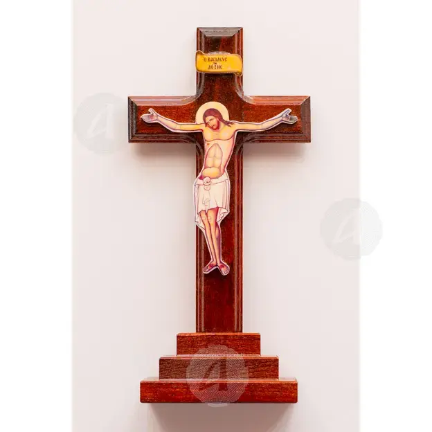 Wooden Table Cross (BAS-179B) - Handiwork στο Athonian.gr