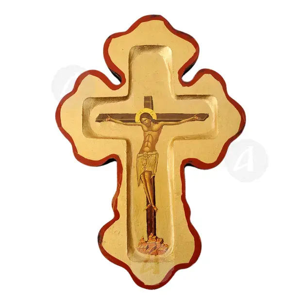Wooden Wall Cross with the Crucifix (A.1712) - Handiwork στο Athonian.gr Wooden Wall Cross with the Crucifix (A.1712) - Handiwork στο Athonian.gr