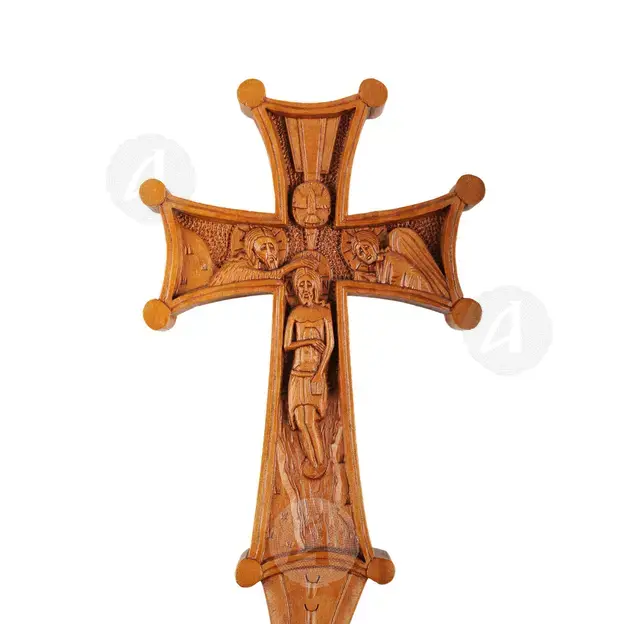 Wood Carved Blessing Cross (BLE-2008) - Handiwork στο Athonian.gr