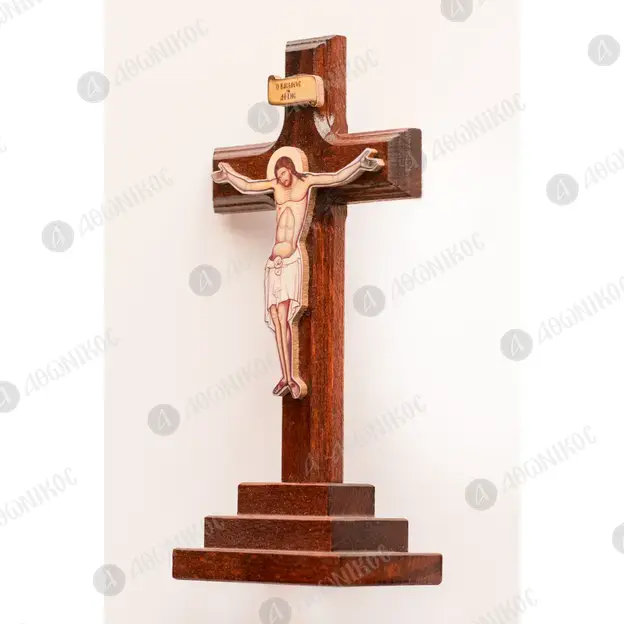 Wooden Table Cross (DB) - Monastic Handiwork στο Athonian.gr