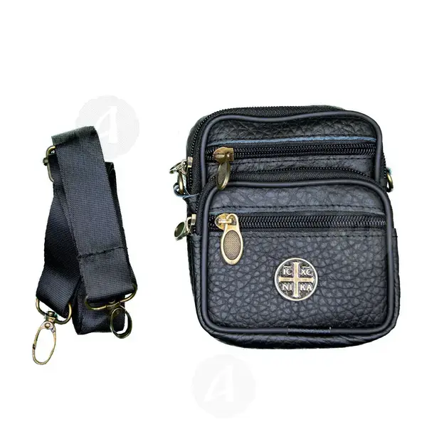Mount Athos Leather Bag (8909KA-01) - Handiwork στο Athonian.gr