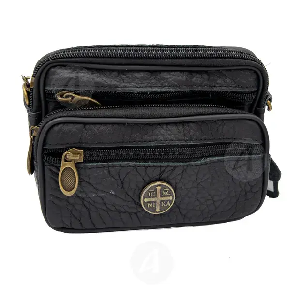 Mount Athos Leather Bag (8913-01) - Handiwork στο Athonian.gr