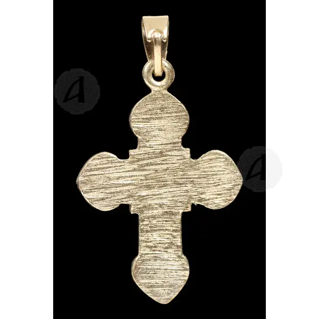 Silver Cross Necklace with Crucified Jesus Christ (61B) - Jewelry στο Athonian.gr