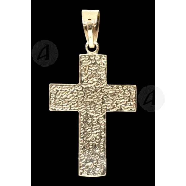 Silver Cross Necklace with Crucified Jesus Christ (7B) - Jewelry στο Athonian.gr