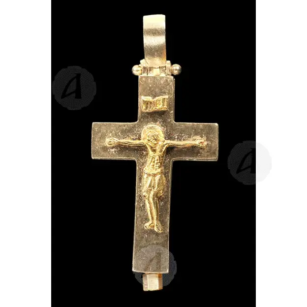 Silver Reliquary Cross Necklace 925° (2B) - Jewelry στο Athonian.gr