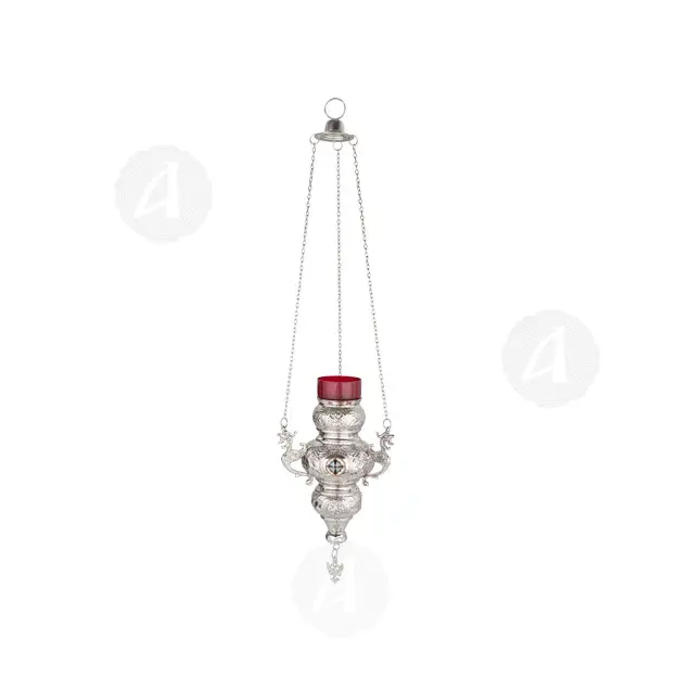 Hanging Vigil Lamp Nickel Plated (189N.24) - Ecclesiastical Utensils στο Athonian.gr Hanging Vigil Lamp Nickel Plated (189N.24) - Ecclesiastical Utensils στο Athonian.gr