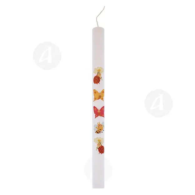 Easter Oval Candle with Butterflies - Handiwork στο Athonian.gr Easter Oval Candle with Butterflies - Handiwork στο Athonian.gr
