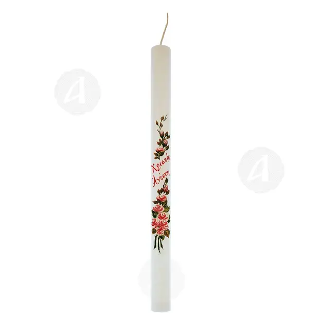 Easter Oval Candle Pink Rose - Handiwork στο Athonian.gr