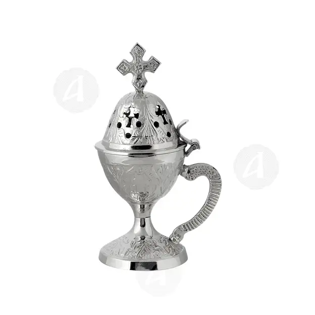 Home Thurible Nickel Plated (78N) - Ecclesiastical Utensils στο Athonian.gr