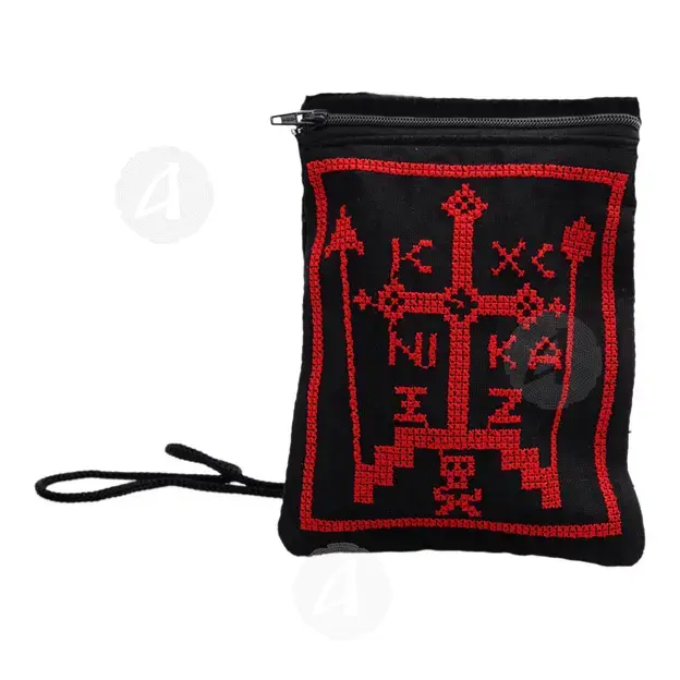 Μαύρο Πορτοφολάκι Αγίου Όρους με Φερμουάρ (1009-ICNK) - Εργόχειρα στο Athonian.gr Μαύρο Πορτοφολάκι Αγίου Όρους με Φερμουάρ (1009-ICNK) - Εργόχειρα στο Athonian.gr