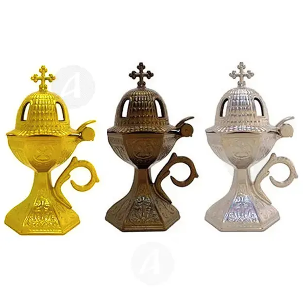 Metal Thurible  "Church" 0105 - Ecclesiastical Utensils στο Athonian.gr