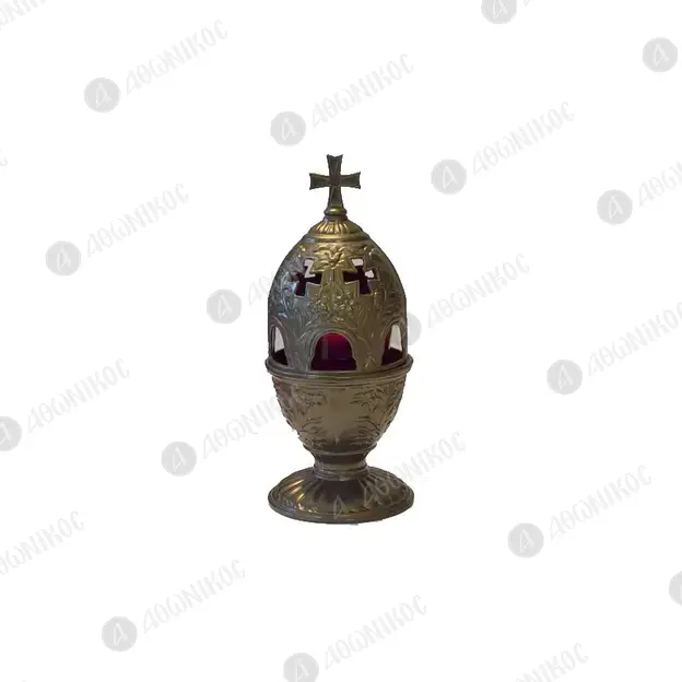 Home Table Metal Vigil Lamp "ALFA" 0206 - Ecclesiastical Utensils στο Athonian.gr