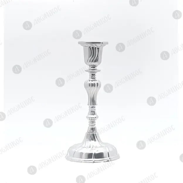 Κηροπήγιο Μεταλλικό Μονόκερο 15cm MET3004 - Εκκλησιαστικά Σκεύη  στο Athonian.gr