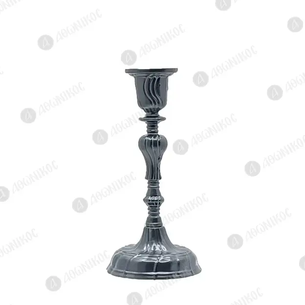 Κηροπήγιο Μεταλλικό Μονόκερο 15cm MET3004 - Εκκλησιαστικά Σκεύη  στο Athonian.gr