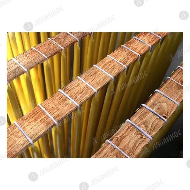 Pure Beeswax Candle AAA for Holy Altar 38cm - Monastic Handiwork στο Athonian.gr