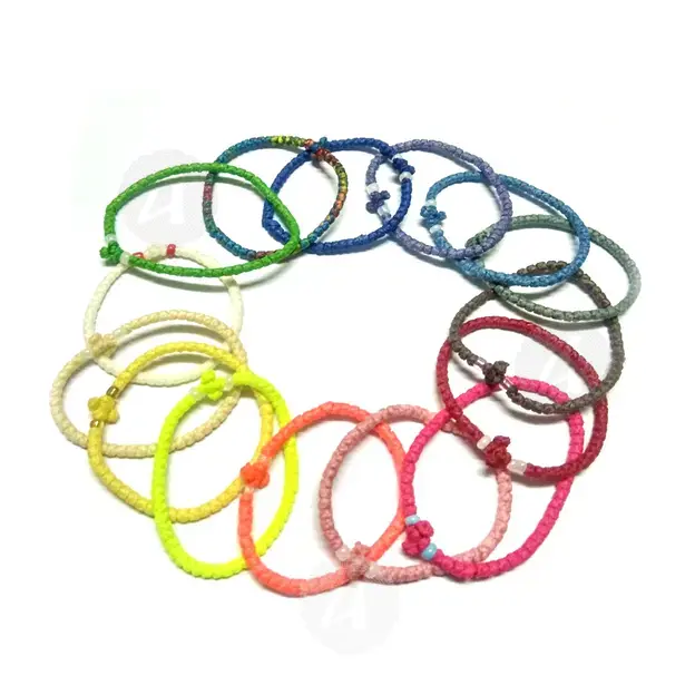 Waxed Coloured Prayer Ropes with Bead (WAX-COL) - Prayer ropes στο Athonian.gr