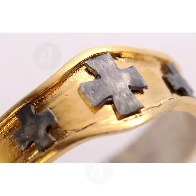 Silver Gilded Ring - 9 Types of Angels (050513) - Jewelry στο Athonian.gr