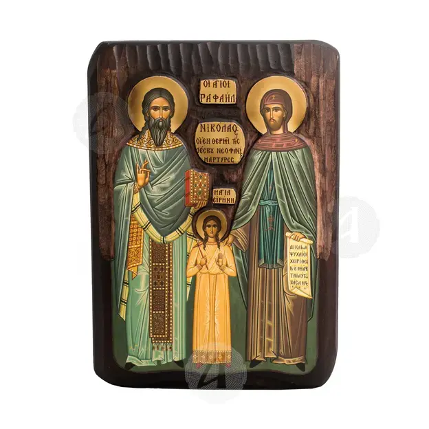Saints Raphael, Nicholas and Irene - Orthodox Icons στο Athonian.gr
