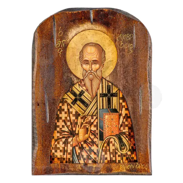 Saint Ambrose Bishop of Milan - Orthodox Icons στο Athonian.gr