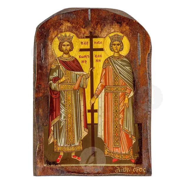 Saints Constantine & Helen - Orthodox Icons στο Athonian.gr
