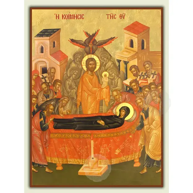 The Dormition of Virgin Mary - Orthodox Icons στο Athonian.gr