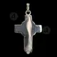 Silver Screw Cross Necklace 111 - Jewelry στο Athonian.gr