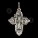 Silver Screwed Cross Necklace 925° (80) - Jewelry στο Athonian.gr
