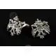Silver Cufflinks Double-headed Eagle (DH03S) - Jewelry στο Athonian.gr