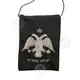 Athonian Black Wallet - Byzantine Eagle (1713-SIL) - Handiwork στο Athonian.gr