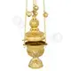 Church Censer Gold Plated (127e) - Ecclesiastical Utensils στο Athonian.gr