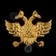 Gold Plated Lapel Pin Double-headed Eagle (DH01G) - Jewelry στο Athonian.gr