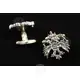 Silver Cufflinks Double-headed Eagle (DH03S) - Jewelry στο Athonian.gr