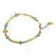 Bracelet with Clasp and Gold Plated Cross (PBLU) - Jewelry στο Athonian.gr Bracelet with Clasp and Gold Plated Cross (PBLU) - Jewelry στο Athonian.gr