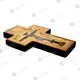 Wooden Wall Cross with the Crucifix (S.1712) - Monastic Handiwork στο Athonian.gr