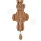 Wooden Carved Necklace Cross (PRI-1006) - Handiwork στο Athonian.gr