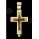 Silver Screwed Cross Necklace 925° with Jesus Christ (10B) - Jewelry στο Athonian.gr