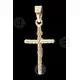 Silver Cross Necklace with Crucified Jesus Christ (38B) - Jewelry στο Athonian.gr