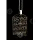 Steel Pendant with Chain & Prayer in English (TL04) - Jewelry στο Athonian.gr