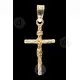Silver Cross Necklace with Crucified Jesus Christ (38B) - Jewelry στο Athonian.gr
