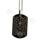 Steel Pendant with Chain & Prayer in English (TL04) - Jewelry στο Athonian.gr