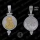 Silver Round Pendant Virgin Mary Hodegetria (2B) - Jewelry στο Athonian.gr
