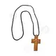 Wood Carved Neck Cross Crucified (HAN-03) - Handiwork στο Athonian.gr