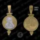 Gold Plated Round Pendant Virgin Mary Hodegetria (2G) - Jewelry στο Athonian.gr