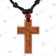 Prayer Rope with 50 Thin Knots & Wooden Cross (5020MA) - Prayer Ropes στο Athonian.gr